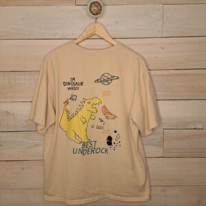 Streetwear Grungecore Aelfric Eden Dino Doodle Punk Men's Graphic T Large